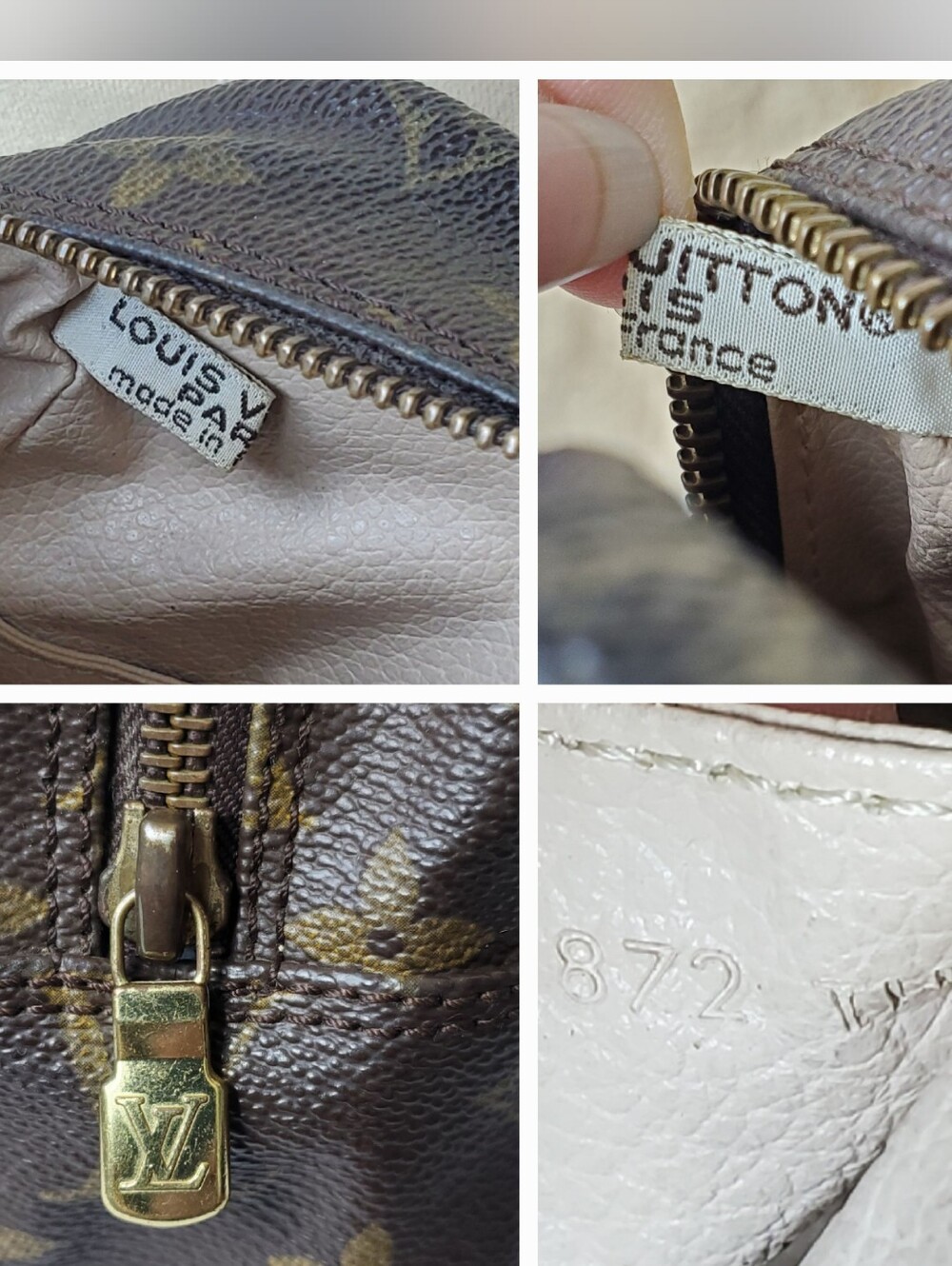 Louis Vuitton Monogram Bag - Dark Brown with Gold Motif - Picture 15 of 16